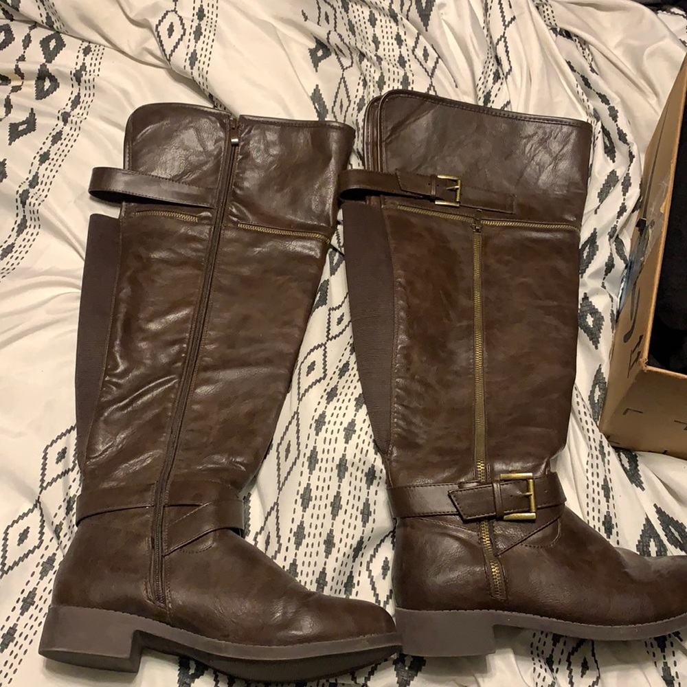 Brown Knee High Boots